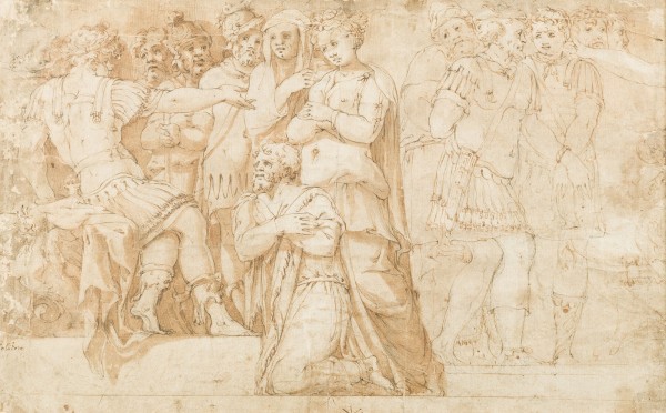 Auktion 141<br>DIE FAMILIE DES DARIUS VOR ALEXANDER, GEFANGENE VOR EINEM SENATOR
