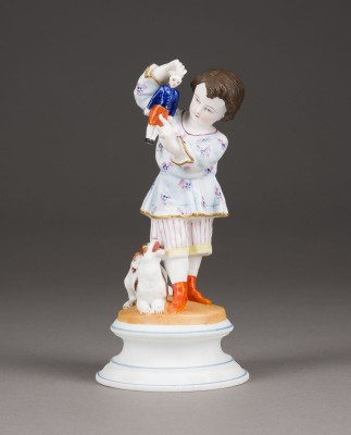 Auktion 142<br>FIGUR MIT DEM JUNGEN UND DEM HUND