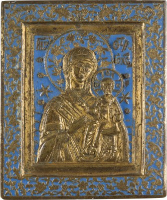 Picture BRONZE-IKONE MIT DER GOTTESMUTTER VON SMOLENSK (SMOLENSKAJA)