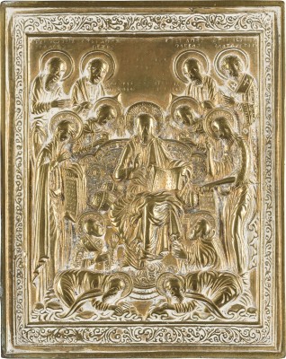 Auction 142<br>BRONZE-IKONE MIT DER ERWEITERTEN DEESIS