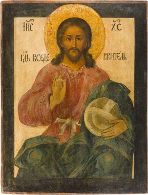 Picture GROSSFORMATIGE IKONE MIT CHRISTUS DEM WELTENHERRSCHER