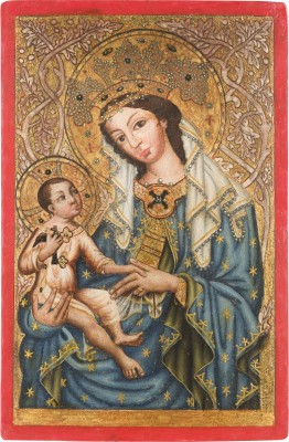 Auktion 142<br>MADONNA MIT DEM KIND MIT STIEGLITZ NACH DER MADONNA VON ZBRASLAV