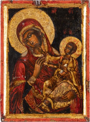Auction 142<br>KLEINE IKONE MIT DER GOTTESMUTTER 'PARAMYTHIA'
