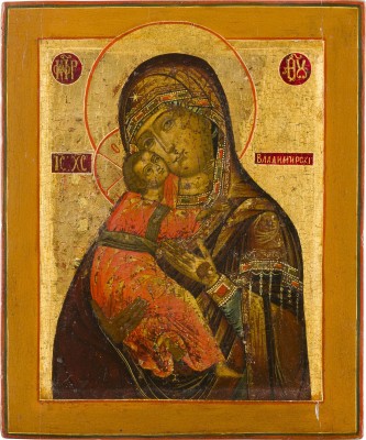 Bild IKONE MIT DER GOTTESMUTTER VON WLADIMIR (WLADIMIRSKAJA)