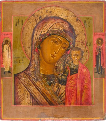 Auction 142<br>IKONE MIT DER GOTTESMUTTER VON KASAN (KASANSKAJA)