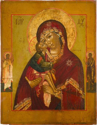 Auction 142<br>IKONE MIT DER GOTTESMUTTER 'DONSKAJA'