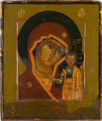 Auction 142<br>IKONE MIT DER GOTTESMUTTER VON KASAN (KASANSKAJA)