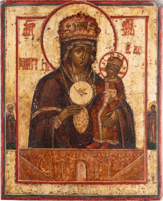 Bild IKONE MIT DER GOTTESMUTTER VON TSCHENSTOCHAU (ERWEICHEN DER HARTEN HERZEN)