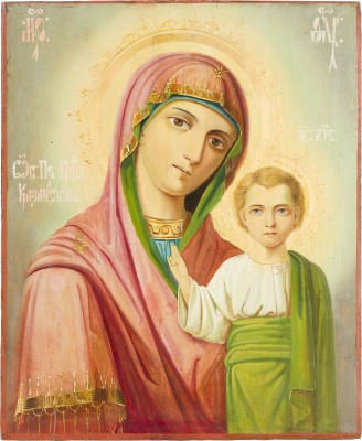 Picture IKONE MIT DER GOTTESMUTTER VON KASAN (KASANSKAJA)
