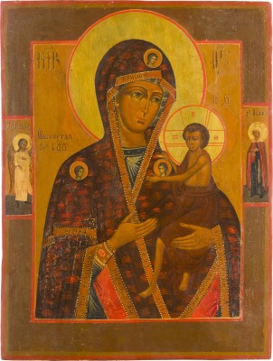 Picture GROSSFORMATIGE IKONE MIT DER GOTTESMUTTER 'O VSEPETAJA MATI' (OH DU VON ALLEN GEPRIESENE MUTTER)