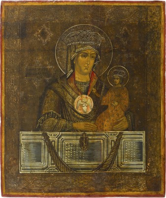 Picture IKONE MIT DER GOTTESMUTTER VON TSCHENSTOCHAU (ERWEICHEN DER HARTEN HERZEN)
