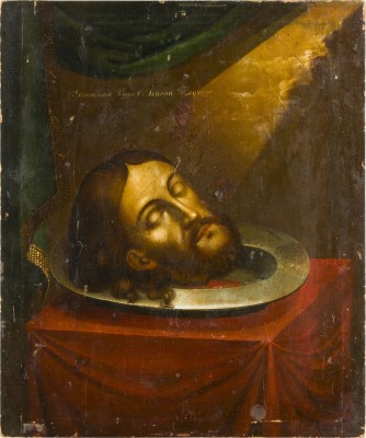 Picture IKONE MIT DEM HAUPT JOHANNES DES VORLÄUFERS