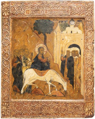 Picture GROSSFORMATIGE IKONE MIT DEM EINZUG NACH JERUSALEM