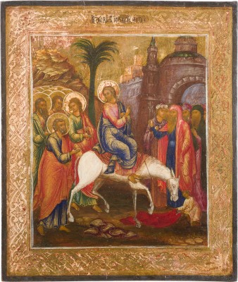 Picture IKONE MIT DEM EINZUG CHRISTI NACH JERUSALEM