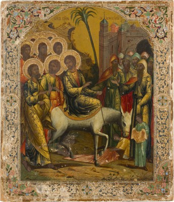 Picture GROSSE IKONE MIT DEM EINZUG CHRISTI NACH JERUSALEM
