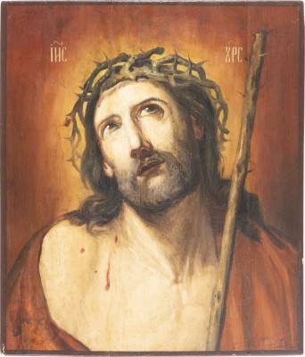 Picture GROSSE IKONE MIT DEM DORNENGEKRÖNTEN CHRISTUS