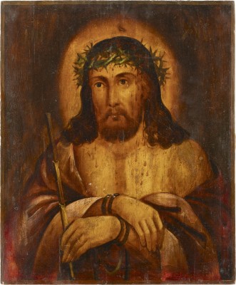 Picture GROSSFORMATIGE IKONE MIT DEM DORNENGEKRÖNTEN CHRISTUS