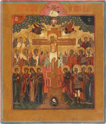 Picture GROSSFORMATIGE IKONE MIT DER KREUZIGUNG CHRISTI