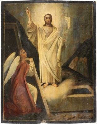 Bild GROSSFORMATIGE IKONE MIT DER AUFERSTEHUNG CHRISTI