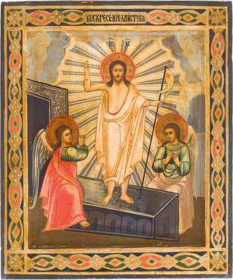Bild GROSSE IKONE MIT DER AUFERSTEHUNG CHRISTI