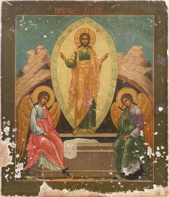 Auction 142<br>IKONE MIT DER AUFERSTEHUNG CHRISTI