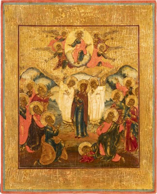 Auction 142<br>IKONE MIT DER HIMMELFAHRT CHRISTI