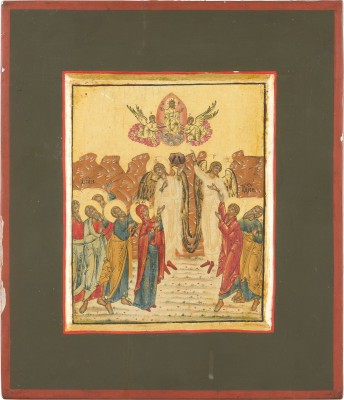 Auction 142<br>KLEINE IKONE MIT DER HIMMELFAHRT CHRISTI