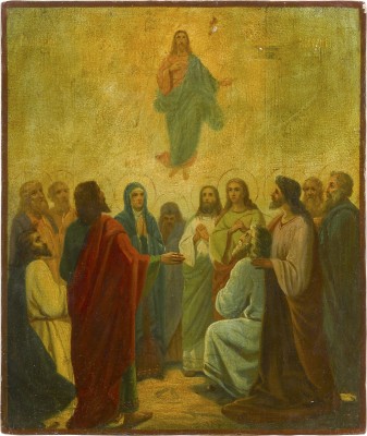 Auction 142<br>IKONE MIT DER HIMMELFAHRT CHRISTI