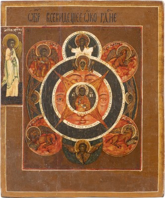 Auktion 142<br>IKONE MIT DEM 'ALLES SEHENDEN AUGE GOTTES'