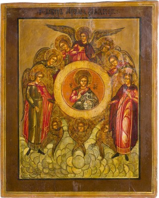 Auktion 142<br>IKONE MIT DER SYNAXIS DER ERZENGEL