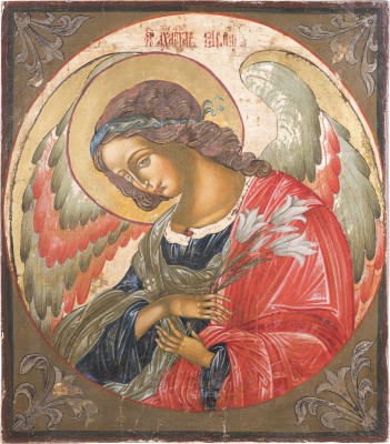 Auktion 142<br>GROSSE IKONE MIT DEM ERZENGEL GABRIEL