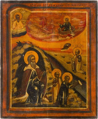 Picture GROSSE IKONE MIT DEM PROPHETEN ELIAS UND SEINER FEURIGEN HIMMELFAHRT