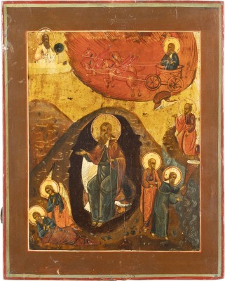Picture IKONE MIT DEM PROPHETEN ELIAS UND SEINER FEURIGEN HIMMELFAHRT