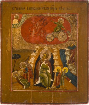 Picture IKONE MIT DEM PROPHETEN ELIAS UND SEINER FEURIGEN HIMMELFAHRT