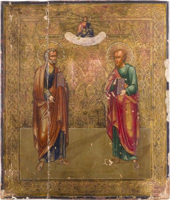 Auction 142<br>IKONE MIT DEN APOSTELN PETRUS UND PAULUS