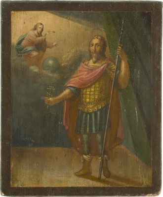 Bild IKONE MIT EINEM KRIEGER-HEILIGEN (JOHANNES DER KRIEGER?)