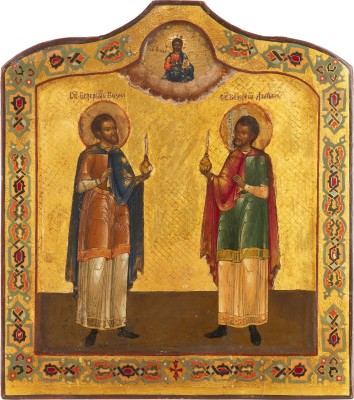 Picture IKONE MIT DEN HEILIGEN KOSMAS UND DAMIAN