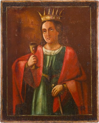 Picture IKONE MIT DER HEILIGEN BARBARA