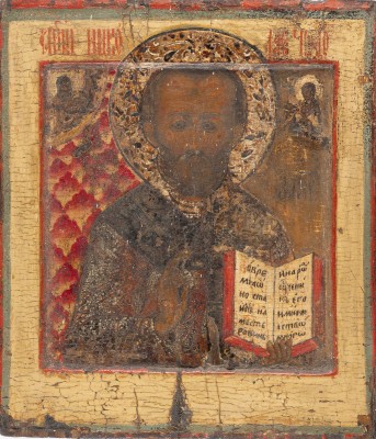 Auction 142<br>IKONE MIT DEM HEILIGEN NIKOLAUS VON MYRA