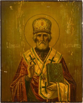 Auktion 142<br>IKONE MIT DEM HEILIGEN NIKOLAUS VON MYRA