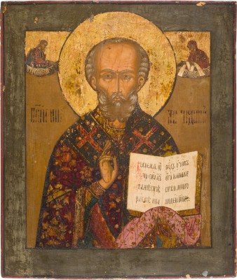 Auction 142<br>IKONE MIT DEM HEILIGEN NIKOLAUS VON MYRA