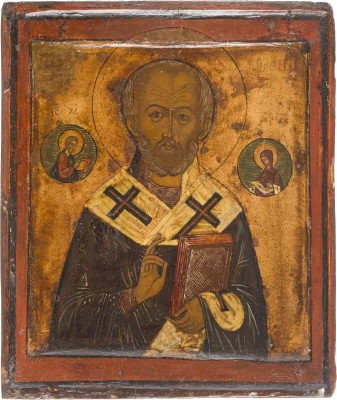 Auction 142<br>IKONE MIT DEM HEILIGEN NIKOLAUS VON MYRA