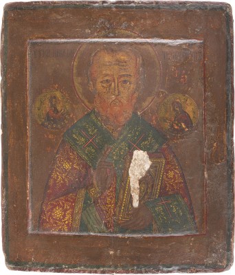 Auction 142<br>IKONE MIT DEM HEILIGEN NIKOLAUS DEM WUNDERTÄTER