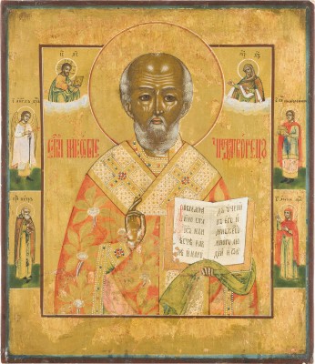 Bild FEINE IKONE MIT DEM HEILIGEN NIKOLAUS VON MYRA