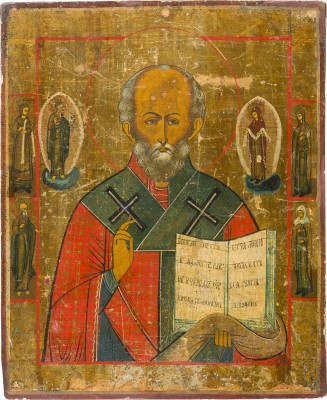 Picture GROSSE IKONE MIT DEM HEILIGEN NIKOLAUS VON MYRA