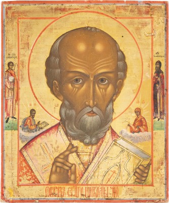 Picture IKONE MIT DEM HEILIGEN NIKOLAUS VON MYRA