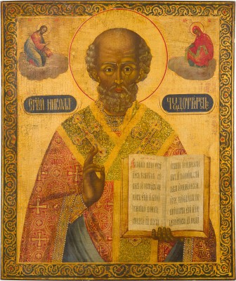 Picture GROSSFORMATIGE IKONE MIT DEM HEILIGEN NIKOLAUS VON MYRA