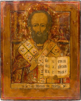 Bild GROSSE IKONE MIT DEM HEILIGEN NIKOLAUS VON MYRA