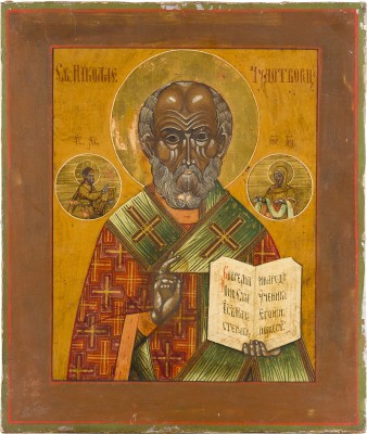 Auction 142<br>IKONE MIT DEM HEILIGEN NIKOLAUS VON MYRA