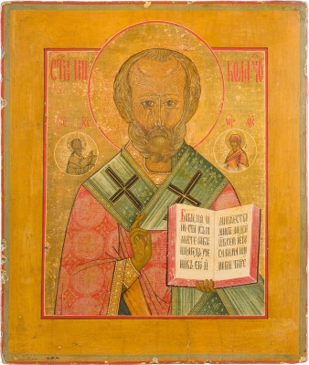 Auction 142<br>IKONE MIT DEM HEILIGEN NIKOLAUS VON MYRA